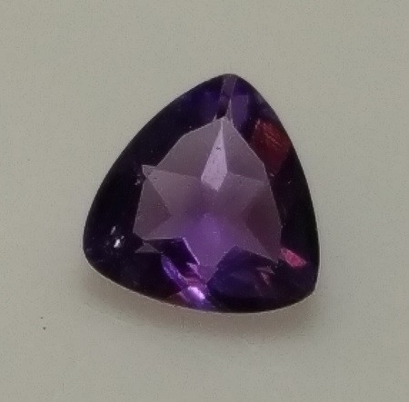 5mm trillion-cut, African Amethyst Facet
