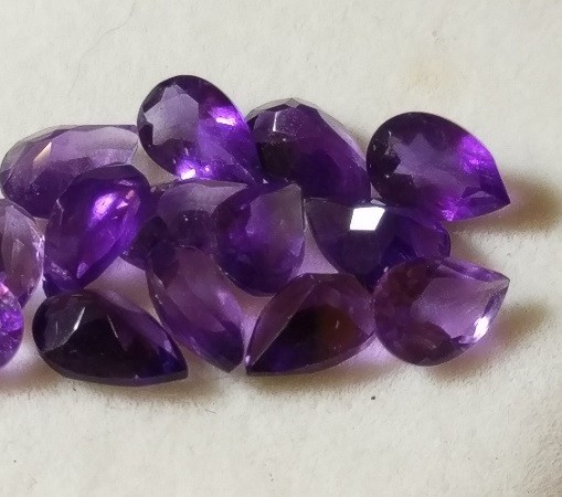 9mm x 6mm Pear-cut, African Amethyst Facet