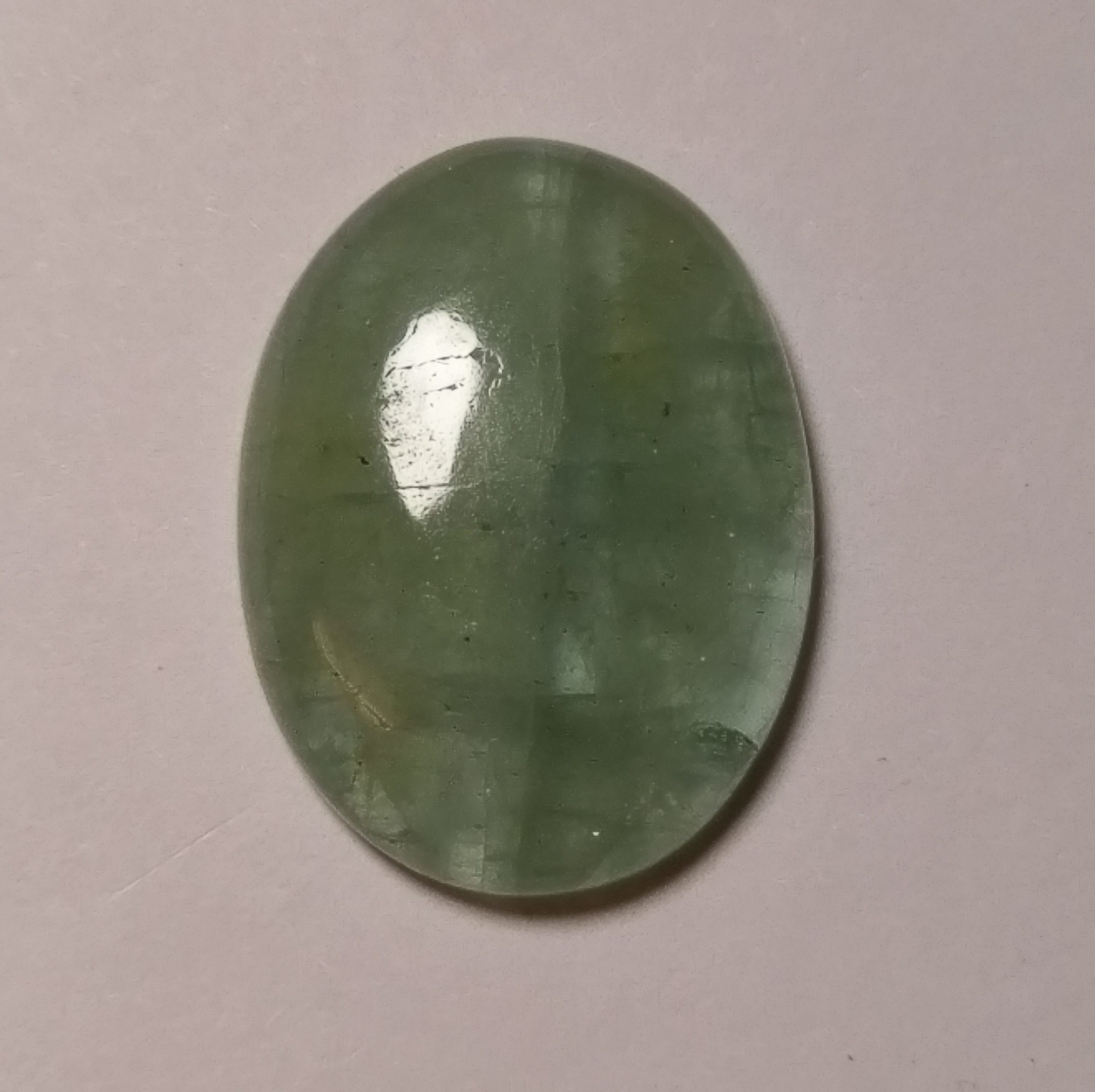 Aquamarine/green beryl cabochon 069