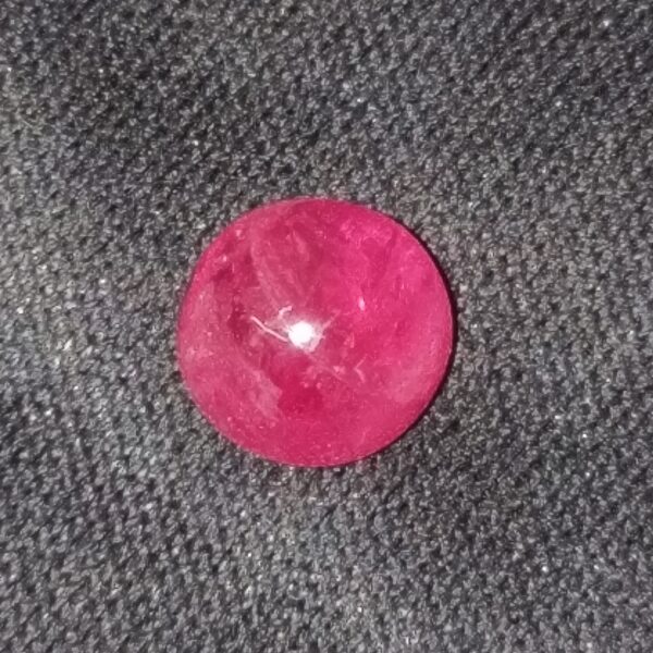 1x Mozambique Ruby Cabochon, 5mm Round