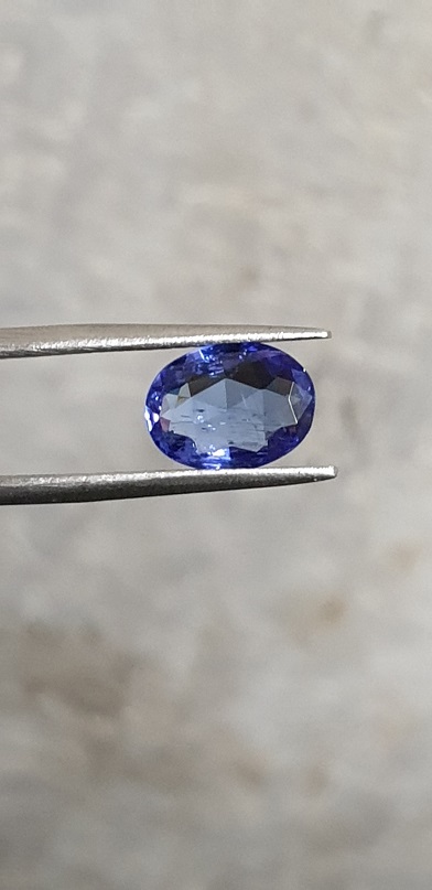 10.4x7.9x3.4mm Oval Cut Tanzanite Faceted Loose Stone for Custom Rings