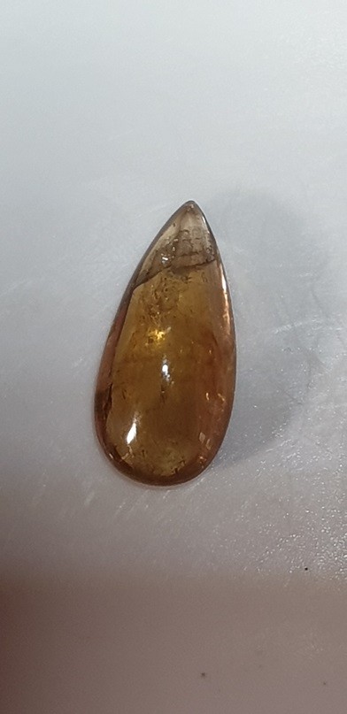 A beautiful 21.5x10mm Brazilian tourmaline cabochon