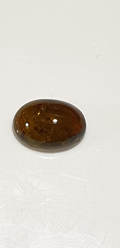A beautiful 13.2x9.5mm Brazilian tourmaline cabochon