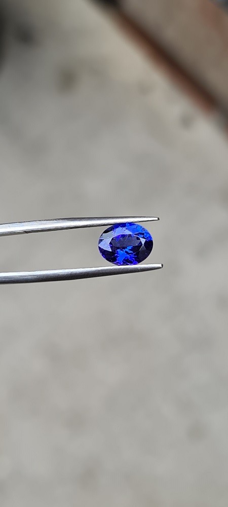 9.15x7.29x4.64mm Oval Cut Tanzanite Faceted Loose Stone for Custom Rings