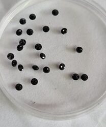 1ct parcel of 2mm black spinel