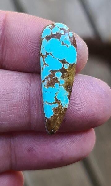 35x12mm Mine #8 turquoise cabochon