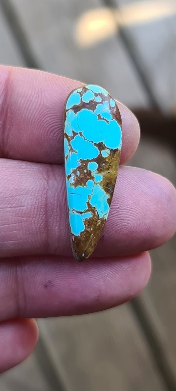 35x12mm Mine #8 turquoise cabochon