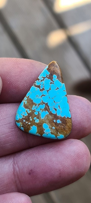 29x21mm Mine #8 turquoise cabochon