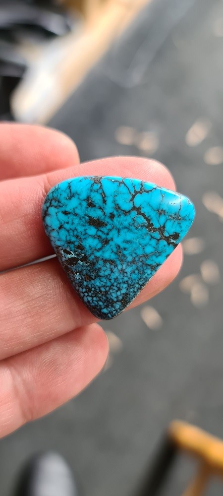 31x28mm AAA Moon River turquoise cabochon