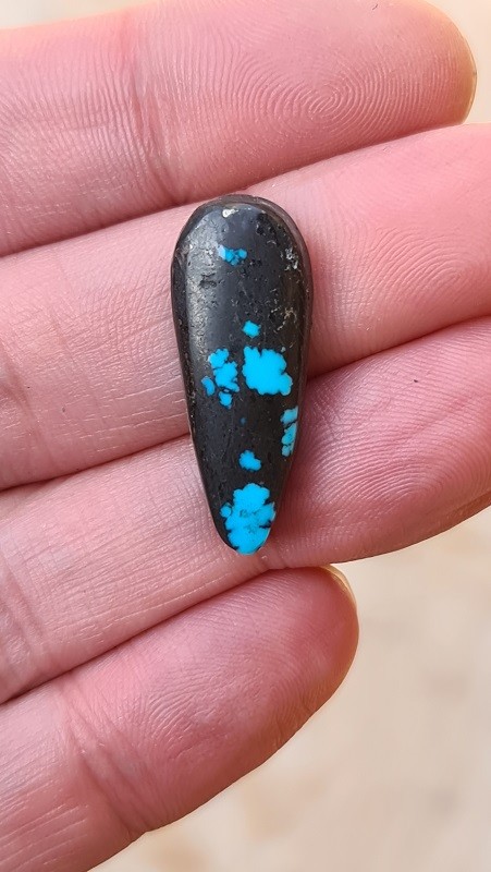 29x12mm AAA Moon River turquoise cabochon