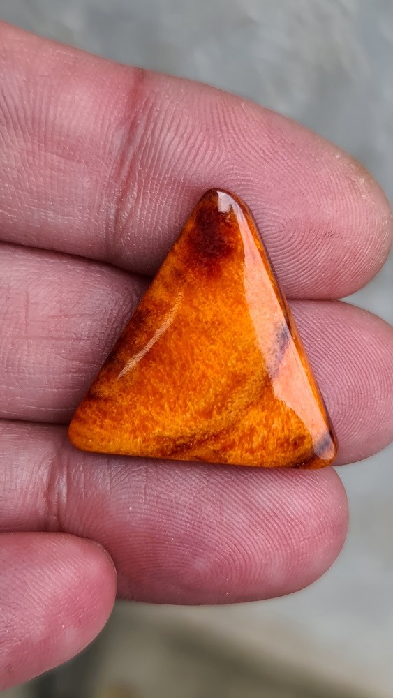 25x25mm spiny oyster shell cabochon