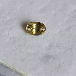 Your precious gems 7.1x5.1x3.6mm Unheated, untreated, Australian golden yellow oval facet