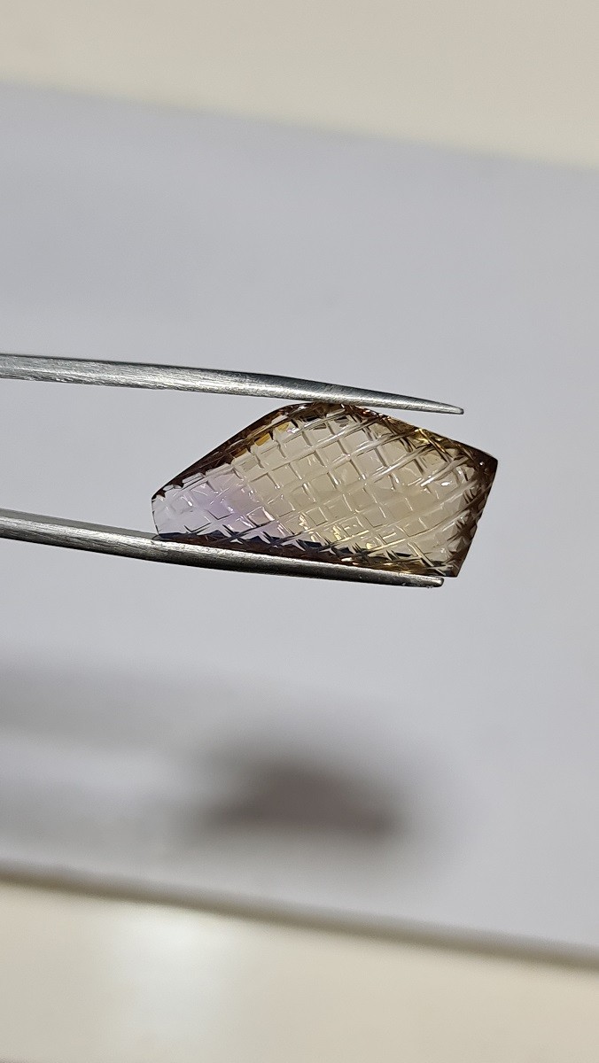 25x12x7mm high quality ametrine carved facet - Image 2