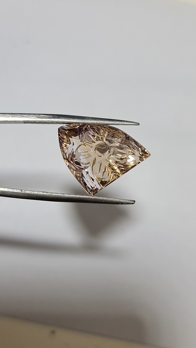 18x14x9mm high quality ametrine carved facet