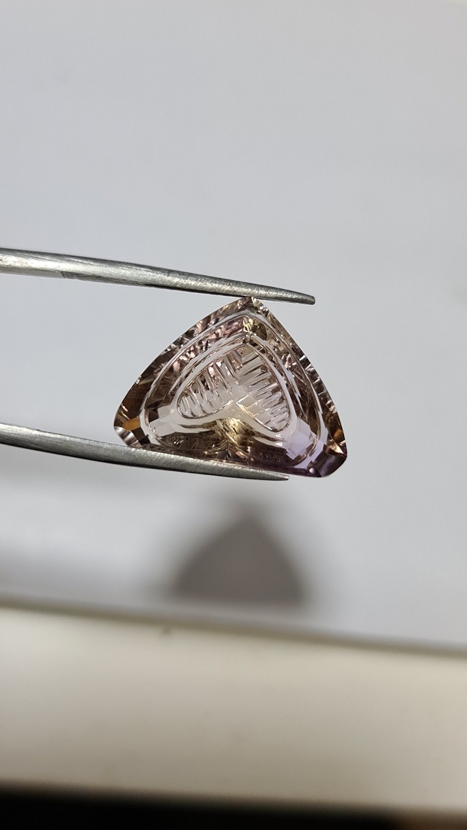 21x15x9mm high quality ametrine carved facet