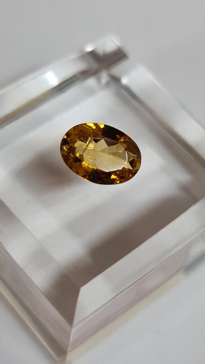 9.5x6.7mm Brazilian tourmaline facet