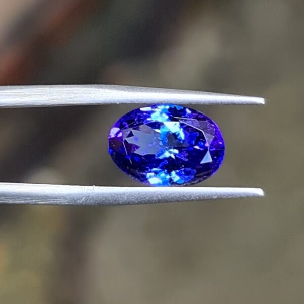 10.10mm Tanzanite Oval Facet for Custom Ring Setting