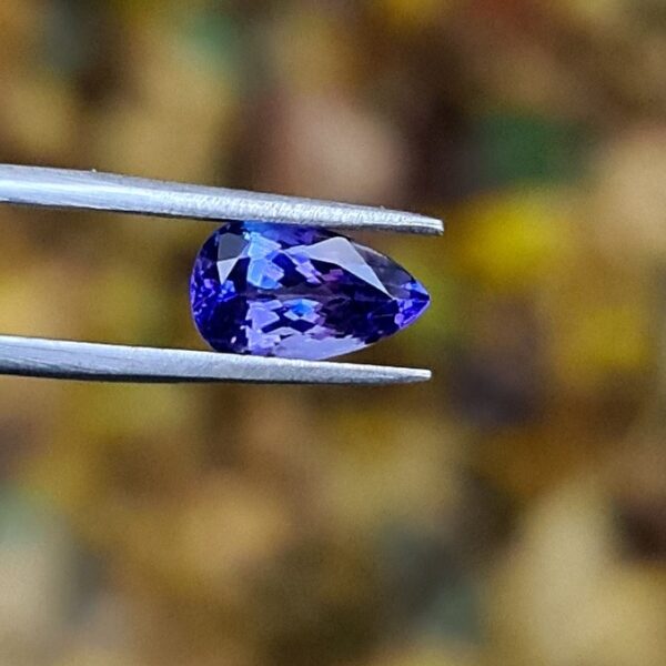 10.94mm Tanzanite Pear Facet for Wire Wrapped Jewellery