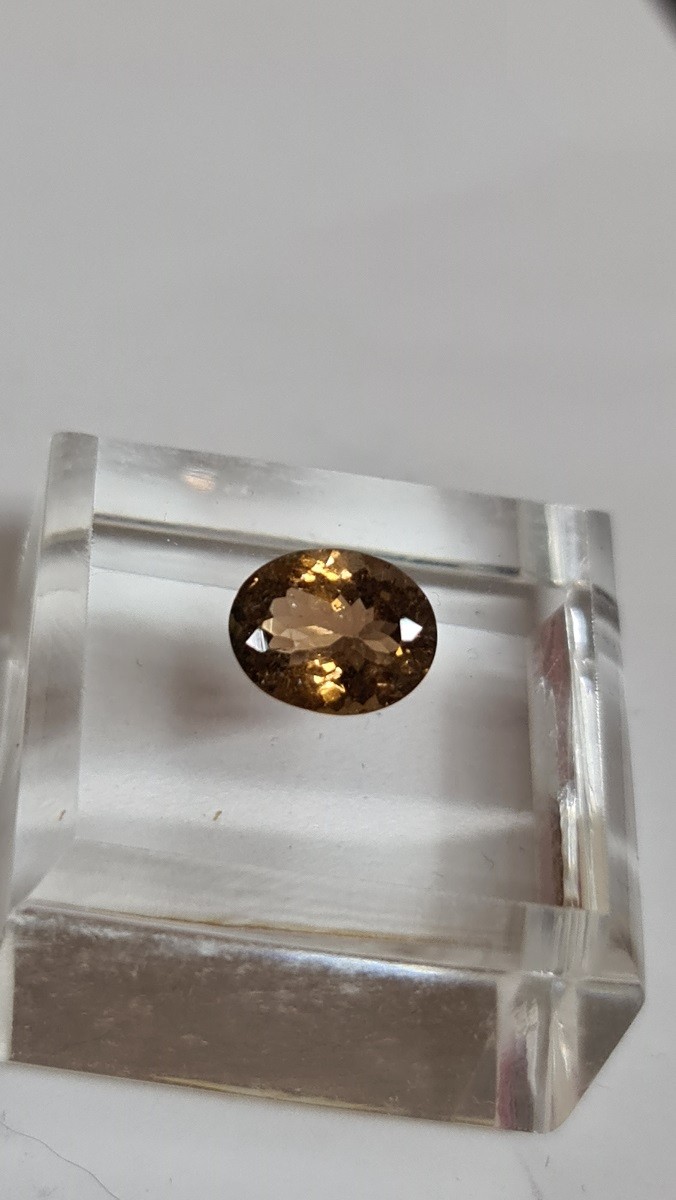 9.9x7.9mm Brazilian tourmaline facet