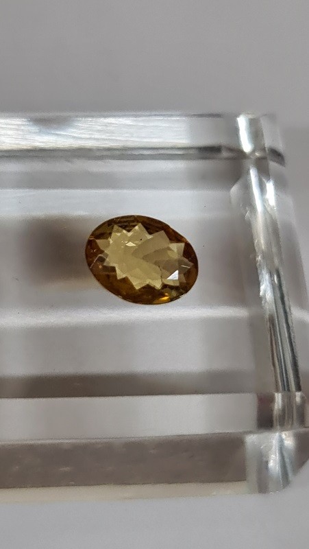 9x6.9mm Brazilian tourmaline facet