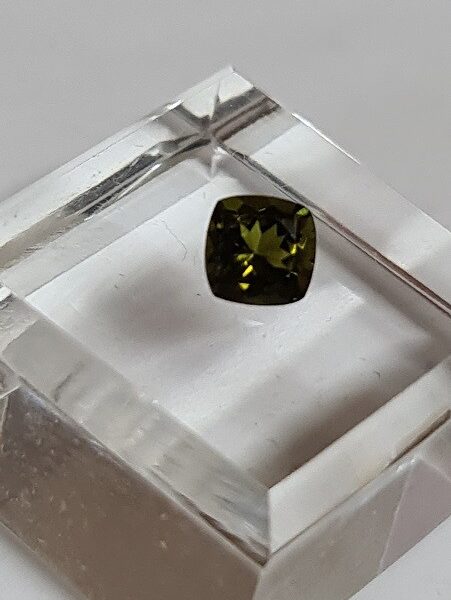 6.7x6.7mm Brazilian tourmaline facet