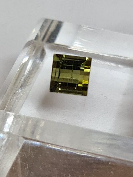 6.7x6.7mm Brazilian tourmaline facet