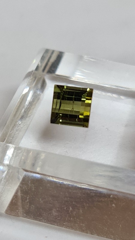 6.7x6.7mm Brazilian tourmaline facet