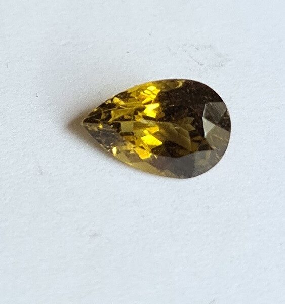 10.9x7.4mm Brazilian tourmaline facet