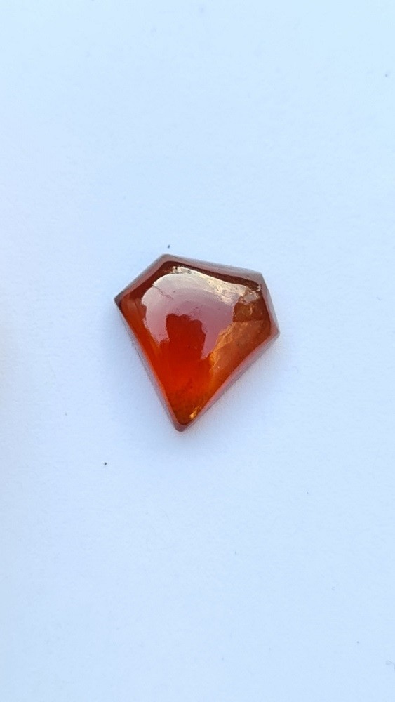 13x13mm Brazilian almondine 'superman' garnet cabochon