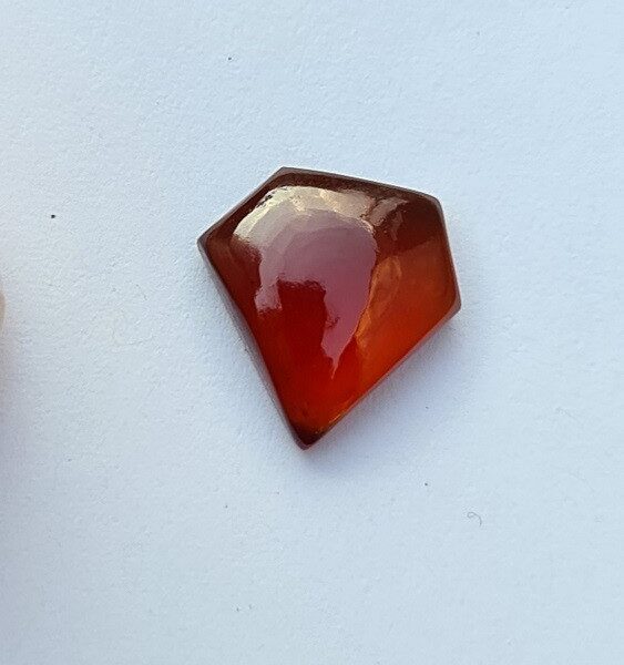 14x13mm Brazilian almondine 'superman' garnet cabochon