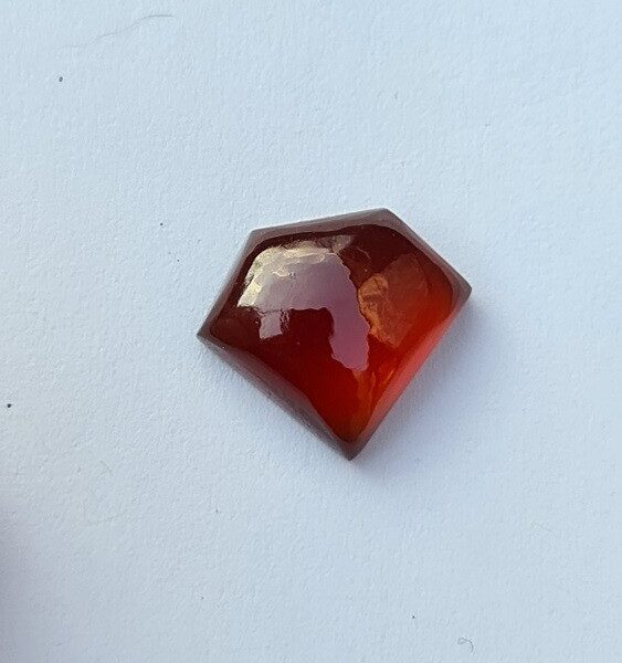 14x12mm Brazilian almondine 'superman' garnet cabochon