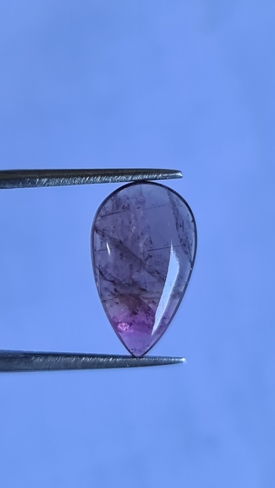 16.5x9.9mm Brazilian watermelon tourmaline cabochon