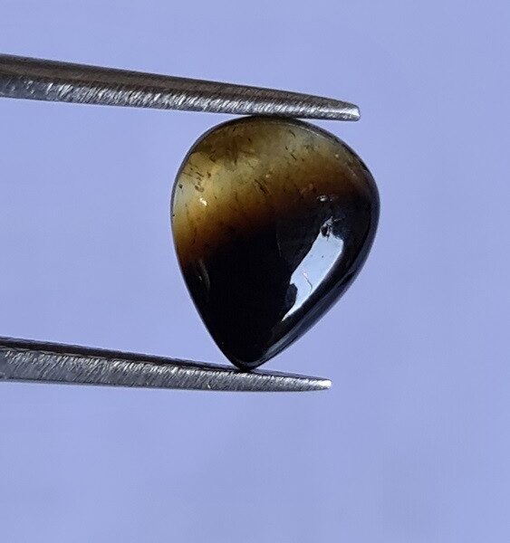11.3x9.1mm Brazilian watermelon tourmaline cabochon