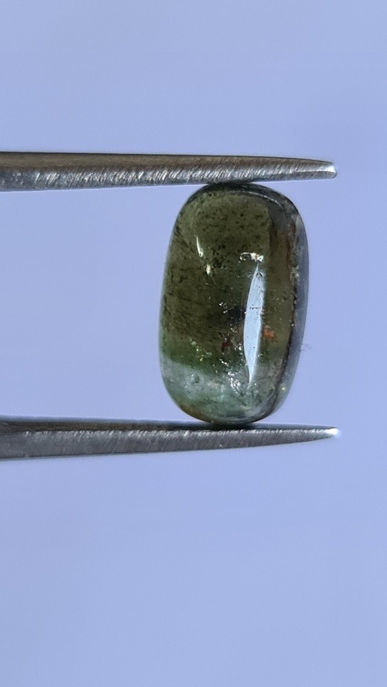 11.3x6.8mm Brazilian watermelon tourmaline cabochon