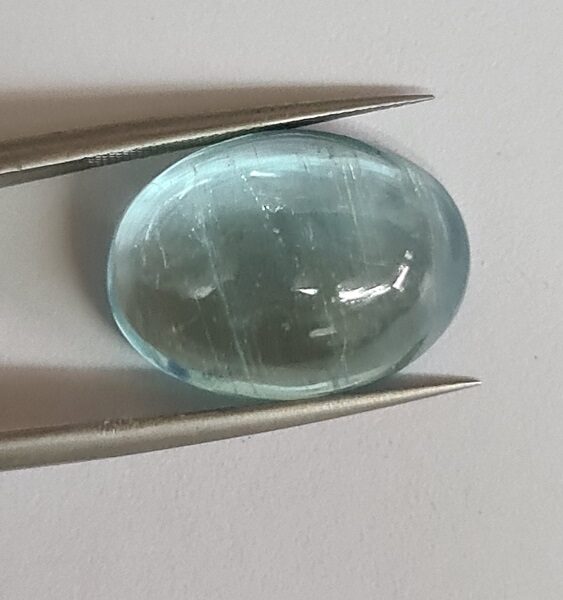 1x 18.1x13.6mm Vietnamese aquamarine cabochon