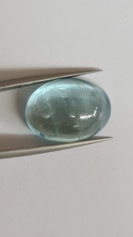 1x 18.1x13.6mm Vietnamese aquamarine cabochon