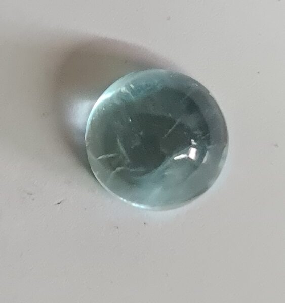 1x 14.0mm round Vietnamese aquamarine cabochon