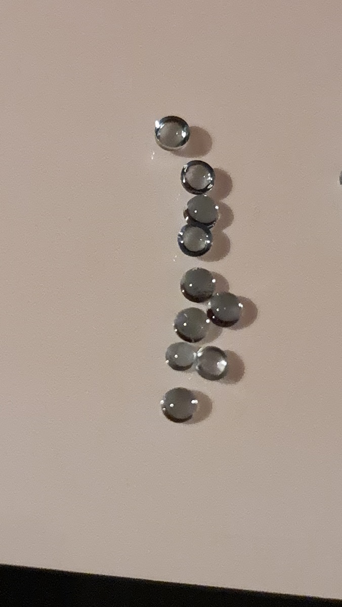 10x 3.5mm Vietnamese aquamarine cabochons