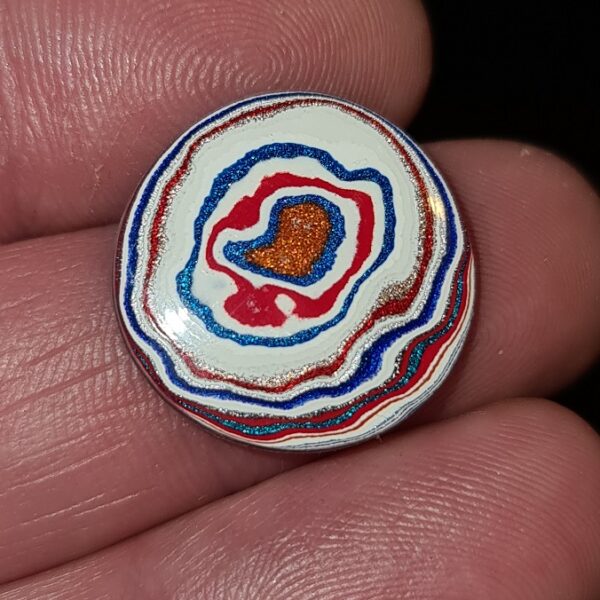 20mm freeform Fordite cabochon