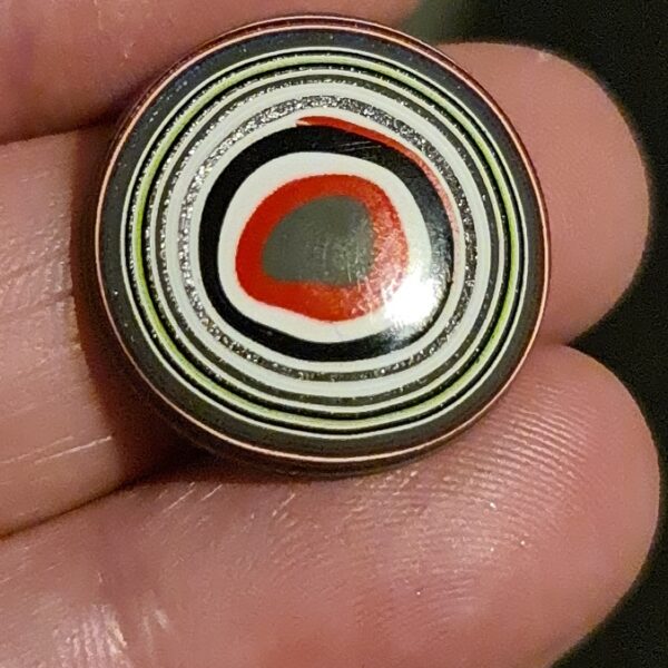 23mm freeform Fordite cabochon
