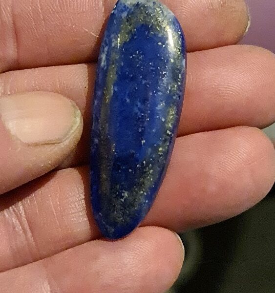 47x17mm freeform Mine4 Lapis Lazuli cabochon