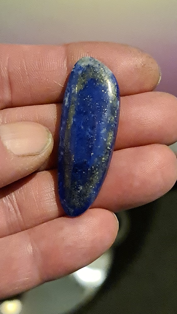47x17mm freeform Mine4 Lapis Lazuli cabochon
