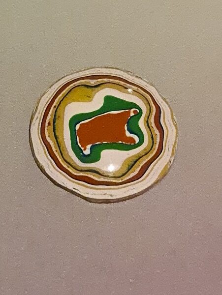 25mm round 1960s Larsen boatyard boatite cabochon