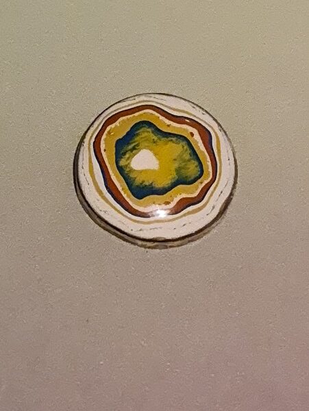 21mm round 1960s Larsen boatyard boatite cabochon