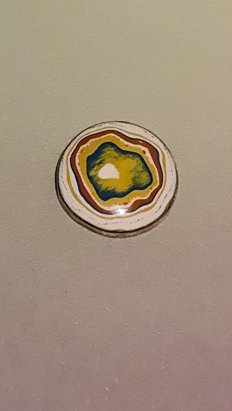 21mm round 1960s Larsen boatyard boatite cabochon