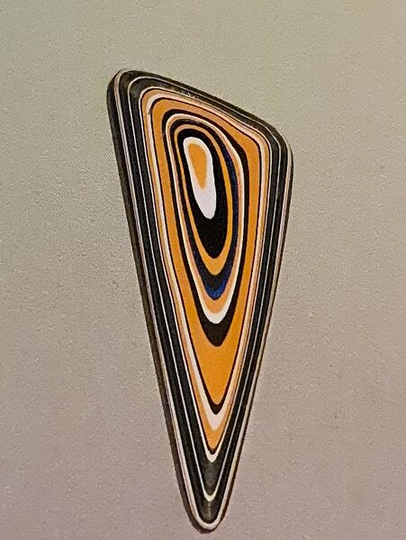 43x19mm freeform Fordite cabochon