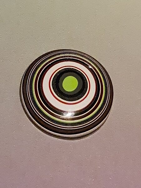29mm round Fordite cabochon