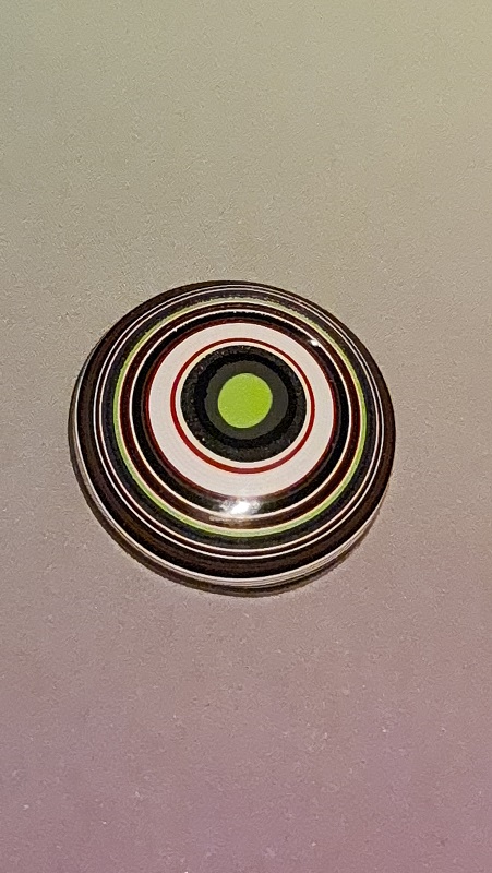 29mm round Fordite cabochon