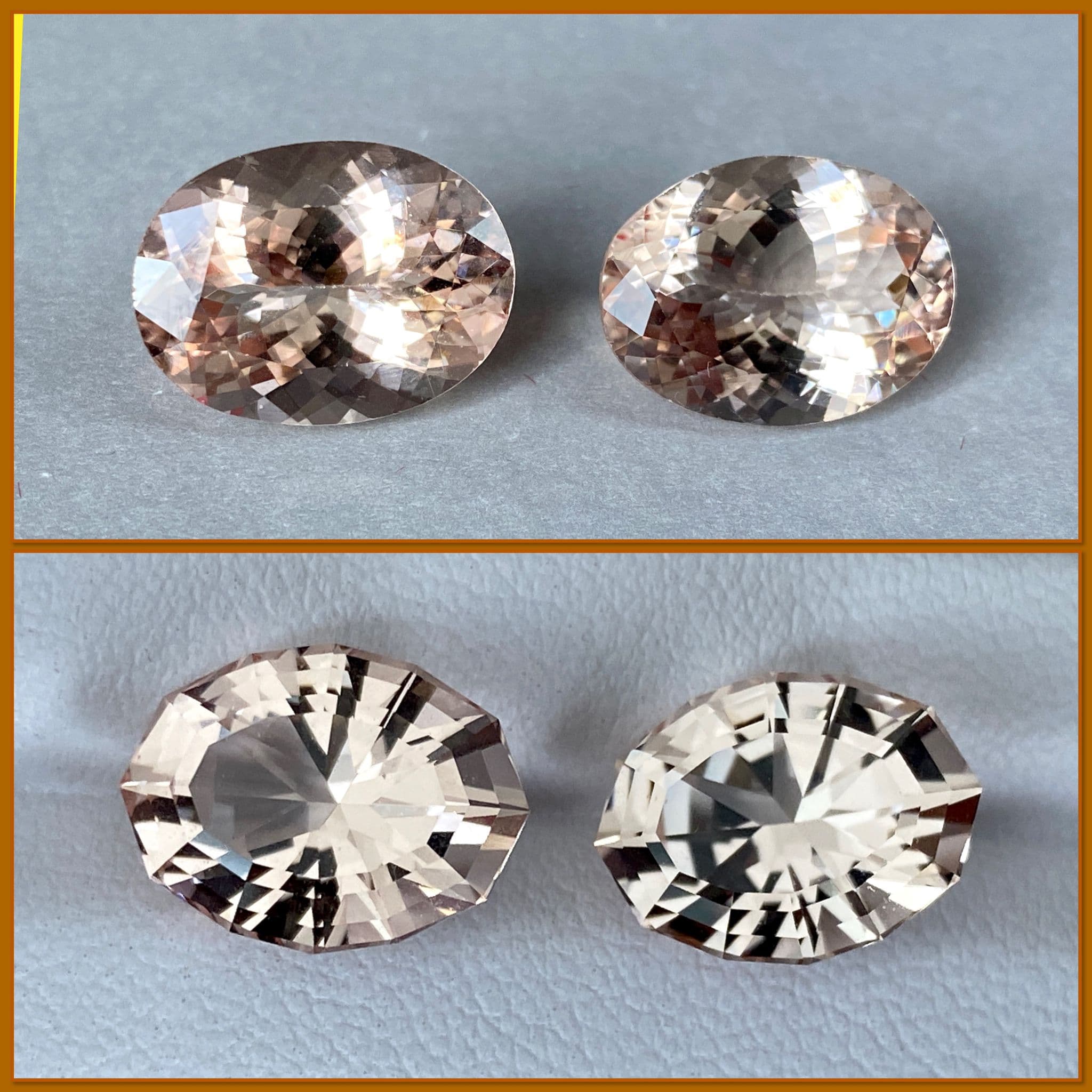 Brazilian Morganite Precision-Cut Faceted Pair for Luxury Earring Making - Image 4