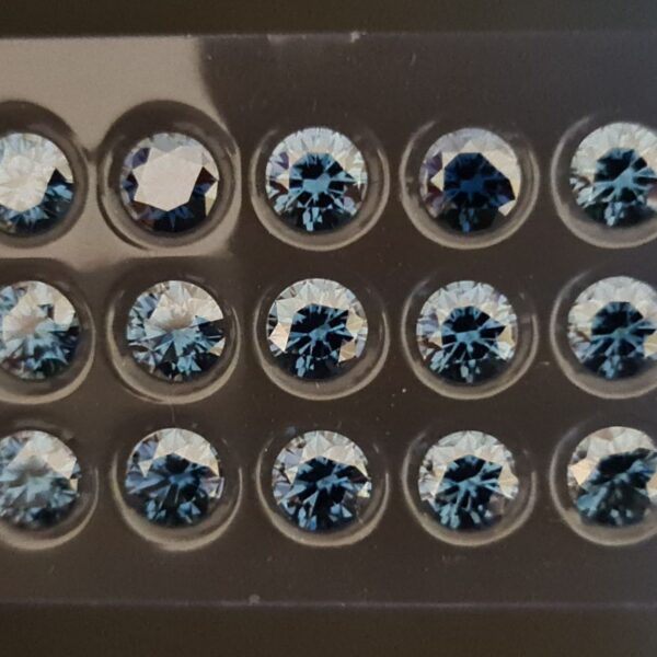 6.5mm ICE BLUE moissanite facet